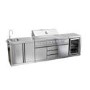 Refurbished Monster Grill - Ultimate Outdoor Kitchen - 6 Burner Gas BBQ Grill with Fridge and Sink