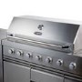 Refurbished Monster Grill - Ultimate Outdoor Kitchen - 6 Burner Gas BBQ Grill with Fridge and Sink