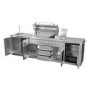 Refurbished Monster Grill - Ultimate Outdoor Kitchen - 6 Burner Gas BBQ Grill with Fridge and Sink