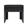 Wide Black 1 Drawer Bedside Table - Margot 