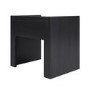 Wide Black 1 Drawer Bedside Table - Margot 