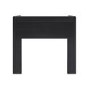 Wide Black 1 Drawer Bedside Table - Margot 