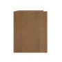 Wide Dark Wood 1 Drawer Bedside Table - Margot 