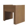 Wide Dark Wood 1 Drawer Bedside Table - Margot 