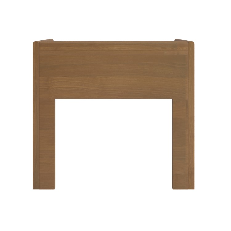 Wide Dark Wood 1 Drawer Bedside Table - Margot 