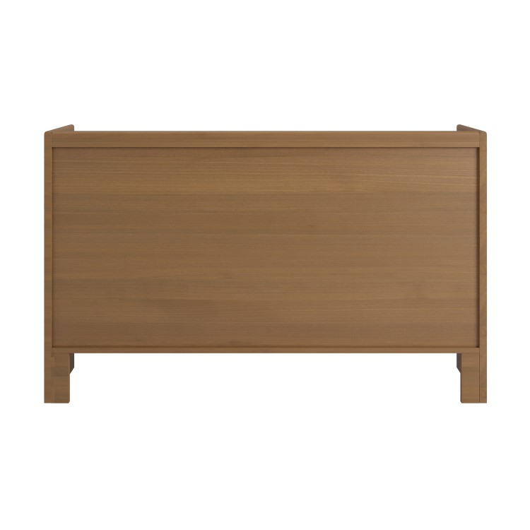 Wide Dark Wood Chest of 6 Drawers - Margot 