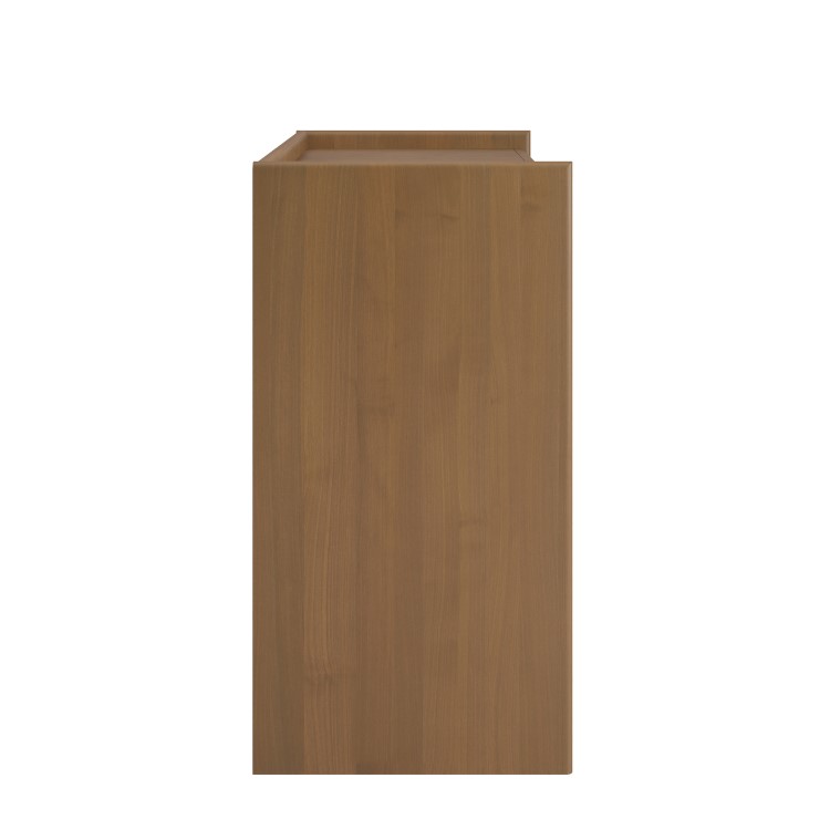 Wide Dark Wood Chest of 3 Drawers - Margot 