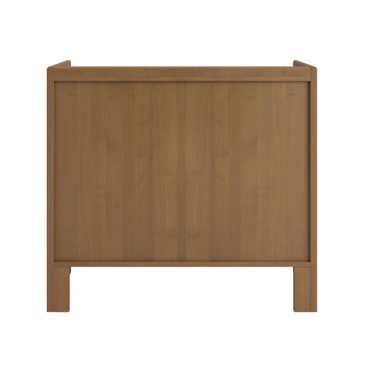 Wide Dark Wood Chest of 3 Drawers - Margot 