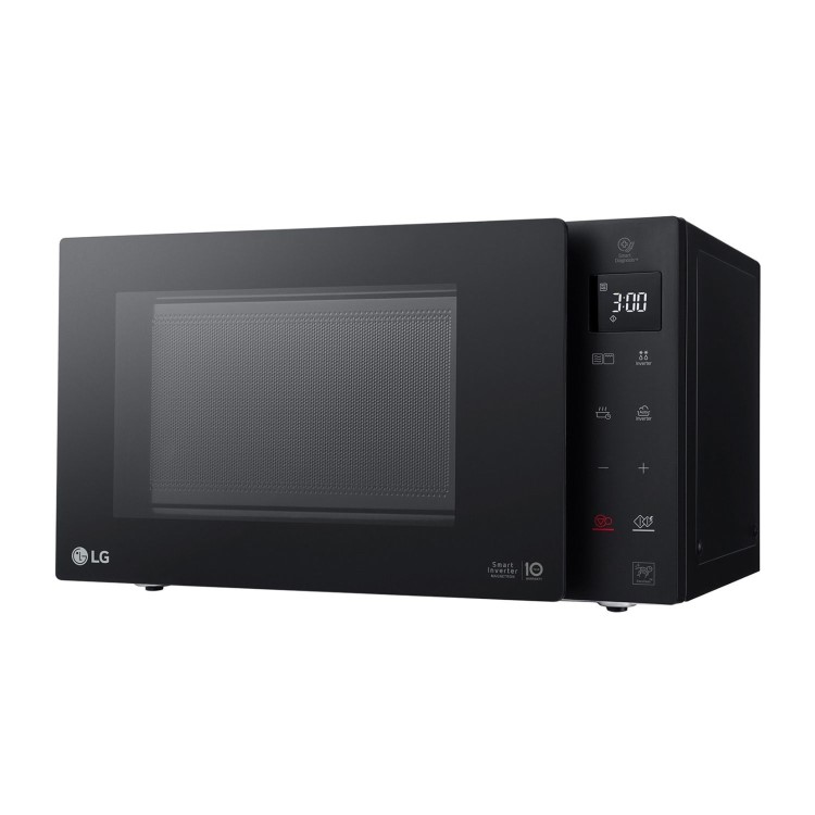 LG MH6336GIB 23L 1000W NeoChef Microwave Oven with Grill – Black  Smart Inverter Technology Grill Function Even Cooking & Fast Defrost Countertop Microwave for Modern Kitchens