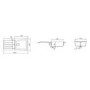 Single Bowl Inset Grey Granite Kitchen Sink with Reversible Drainer - Rangemaster Mica 1000mm