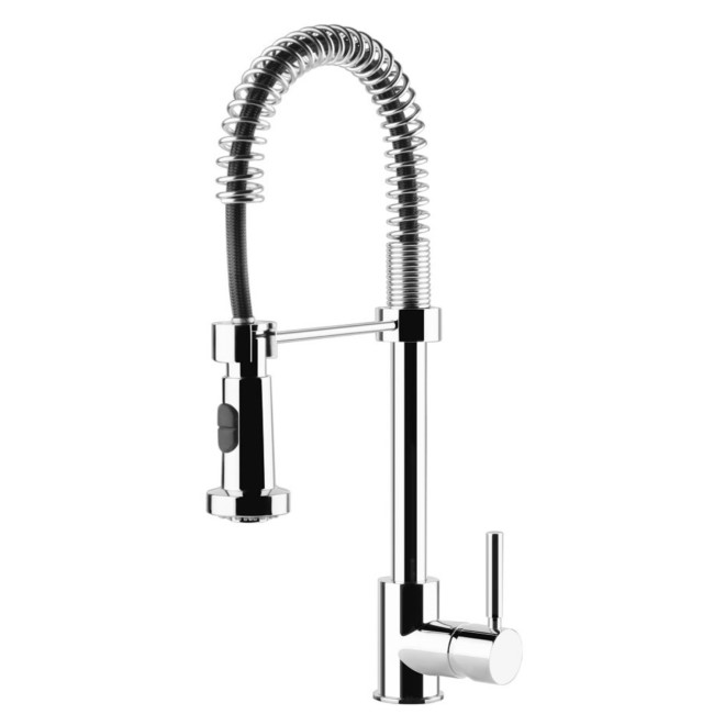 Smeg MID9CR Chrome Single Lever Mixer Tap with Flexible Pull Out Spray Nozzle