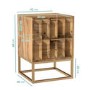 Miller Solid Mango Wood Bedside Table - 2 Drawer