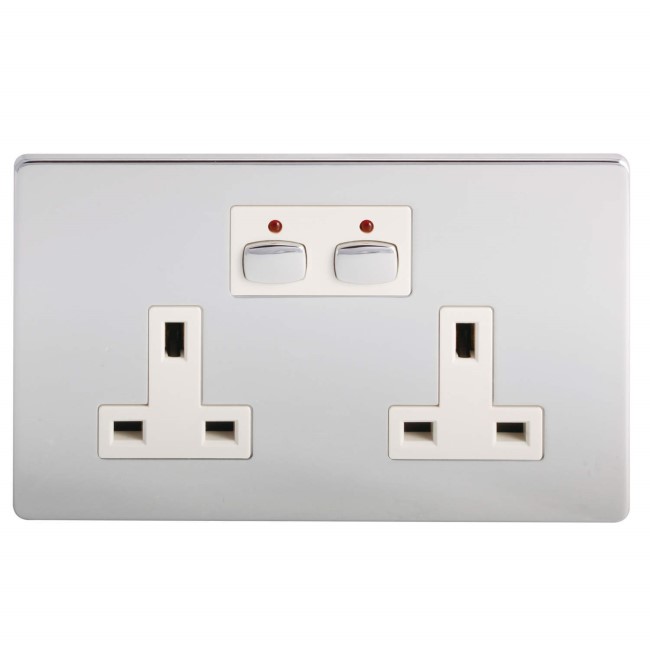 Energenie MiHome Style - Double Socket - chrome