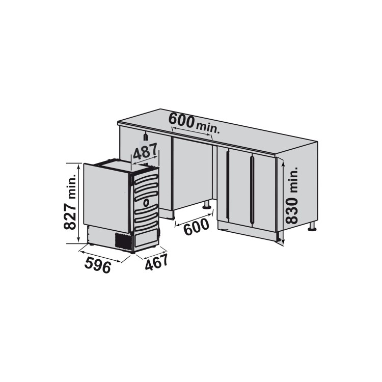 Refurbished Montpellier MIHP75 Integrated Heat Pump 7KG Tumble Dryer White