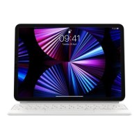 Refurbished Apple MJQJ3B/A Magic Keyboard - GRADE A1 - Apple Magic Keyboard - Keyboard and folio case - with trackpad - backlit - Apple Smart connector - QWERTY - UK - white - for 11-inch iPad Pro 1st