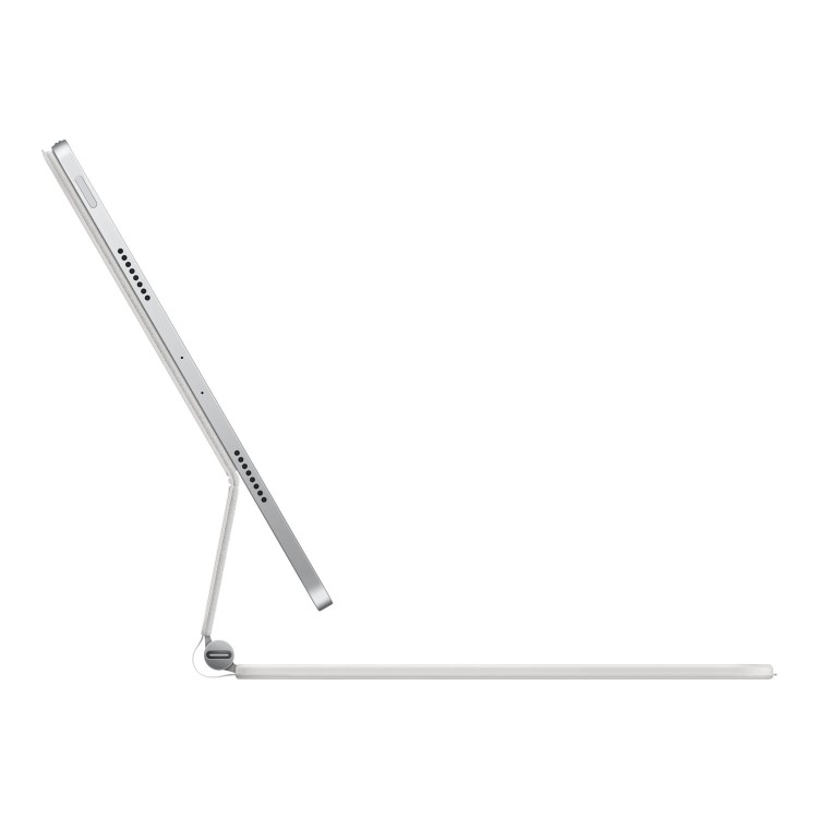 Refurbished Apple MJQJ3B/A Magic Keyboard - GRADE A1 - Apple Magic Keyboard - Keyboard and folio case - with trackpad - backlit - Apple Smart connector - QWERTY - UK - white - for 11-inch iPad Pro 1st