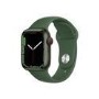 GRADE A1 - Apple Watch Series 7 GPS + Cellular 41mm Green Aluminium Case with Clover Sport Band - Regular