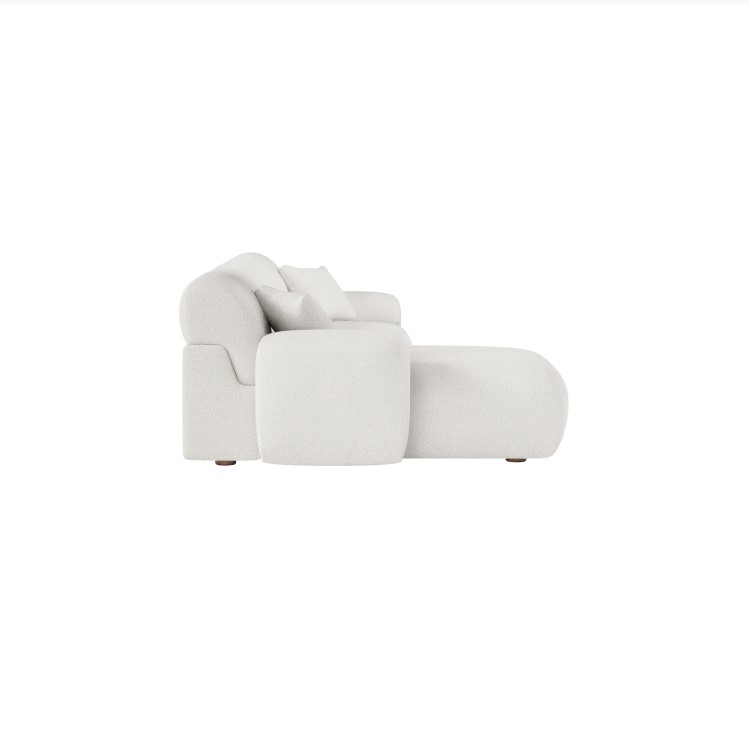 Large Cream Boucle Left Hand 4 Seater Corner Sofa – Mahalia