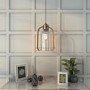 Copper and Glass Dome Pendant Light - Industrial - Cortland