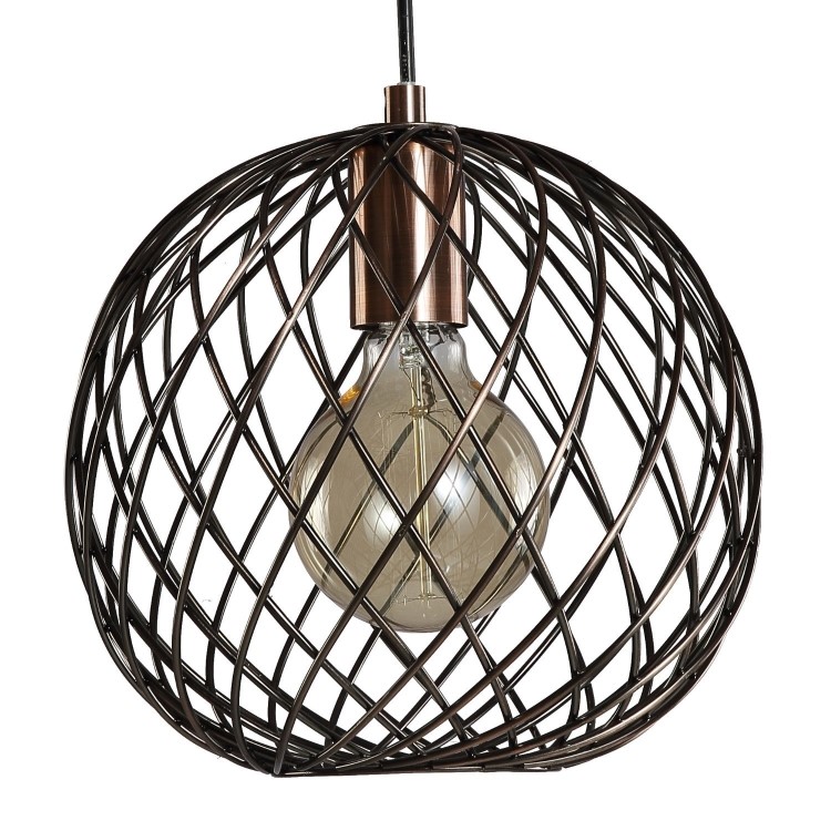 Copper Basket Pendant Light - Metal