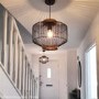 Black Metal Cage Pendant Light - Woodbury