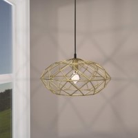 Ex Display Gold Cage Pendant Light - Chicago