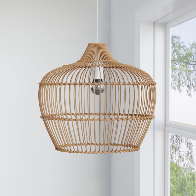Large Rattan Pendant Light - 52 x 40m - Memphis