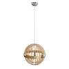 Large Globe Wooden Pendant Light - 45 x 44cm - Georgetown