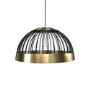 Black Dome Pendant Light with Gold Finish - Mayfield