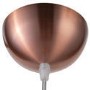 Wood Dome Pendant Light with Copper Finish - Mayfield