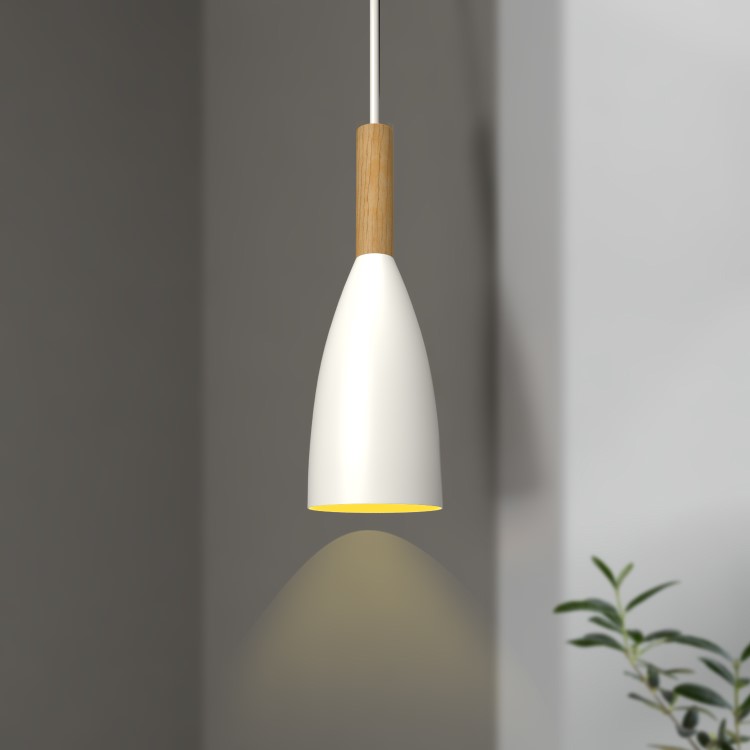 Matte White Cloche Pendant Light - Destin