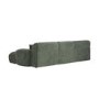 Large Green Chenille Right Hand 4 Seater Chaise Corner Sofa - Mahalia
