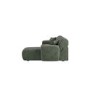 Large Green Chenille Right Hand 4 Seater Chaise Corner Sofa - Mahalia