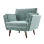 Mint Green Velvet Armchair - Milton