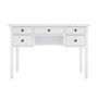 White Wooden Dressing Table with Storage Drawers - Marlowe