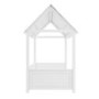 Molly White Kids House Bed with Scalloped Roof