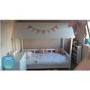 Molly White Kids House Bed with Scalloped Roof