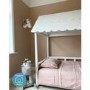 Molly White Kids House Bed with Scalloped Roof