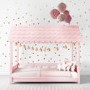 Molly Pink House Bed with Scalloped Roof