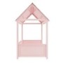 Molly Pink House Bed with Scalloped Roof