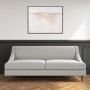 Grey Woven Fabric 3 Seater Armless Sofa - Maia
