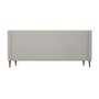 Grey Woven Fabric 3 Seater Armless Sofa - Maia