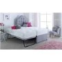 Single Guest Bed with Trundle and Mattresses in Grey - Maestro - Bedmaster