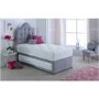Single Guest Bed with Trundle and Mattresses in Grey - Maestro - Bedmaster