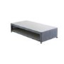 Single Guest Bed with Trundle and Mattresses in Grey - Maestro - Bedmaster