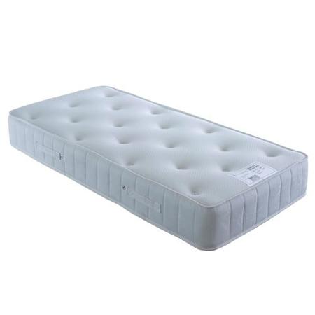 Single Guest Bed with Trundle and Mattresses in Grey - Maestro - Bedmaster