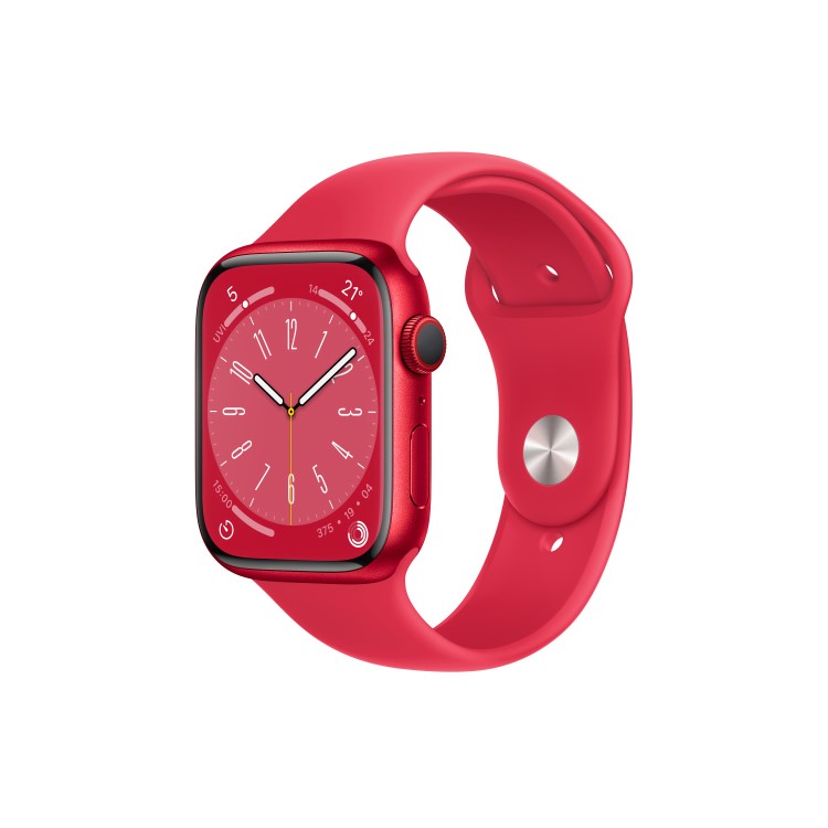 Apple Watch Series 8 GPS + Cellular 41mm PRODUCTRED Aluminium Case with PRODUCTRED Sport Band - Regular