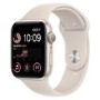 Apple Watch SE 2022 GPS 44mm Starlight Aluminium Case with Starlight Sport Band - Regular