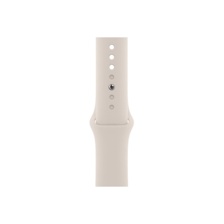 Apple Watch SE 2022 GPS 44mm Starlight Aluminium Case with Starlight Sport Band - Regular