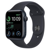 Refurbished Apple Watch SE 2022 GPS 40mm Midnight Aluminium Case with Midnight Sport Band - Regular
